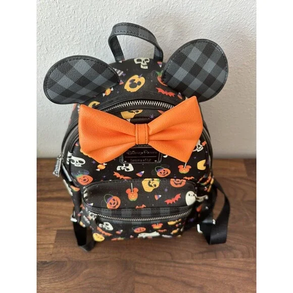 Disney Parks Loungefly Minnie Mouse Halloween Treats Mini Backpack - Picture 2 of 7